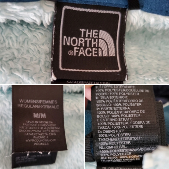 The North Face Osito 2 Fleece Full Zip Jacket Blue - Picture 7 of 7